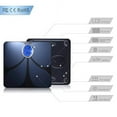 thumbnail image 4 of MOSISO High Accuracy Digital Bathroom Scale with 4.3" Blue Backlight Display, Smart Step-On Technology, Newest Version, Black, 4 of 7