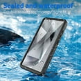 thumbnail image 2 of Casetego For Galaxy S25 Ultra Waterproof Case,IP68 Waterproof 14FT Underwater Dustproof Shockproof Rugged with Built-in Screen Protector Full Protect Phone Cover with Lanyard,Black, 2 of 7
