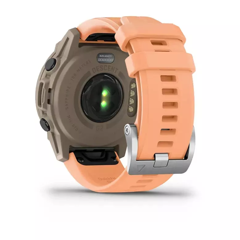 Garmin Descent G2 Watch-Style Dive Computer Smartwatch Paloma with Shell Pink Band with Power Bank Bundle