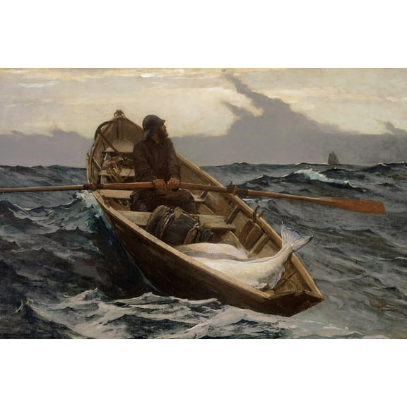 Art.com Fog Warning, 1885 Giclee Print by Winslow Homer, 18" x 12"