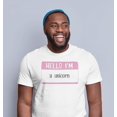 thumbnail image 2 of Halloween Hello I'm a Unicorn Mens T Shirt, 2 of 5