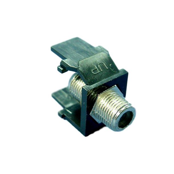 Acenti Black Onyx Quickport FType Coaxial Cable Jack 75Ohm AC084FEF