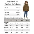 thumbnail image 4 of WenVen Big Boy's Parka Coat Winter Warm Fleece Jacket Hooded Insulated Puffer Coat Brown 8, 4 of 11
