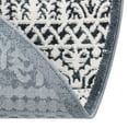 thumbnail image 2 of Jill Zarin Uptown Collection Area Rug - Cloisters (3' 3" Round Blue/Ivory), 2 of 5