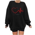 thumbnail image 1 of Birdeem Mode Imprimé Blouse Ample à Manches Longues Col Rond Chandail Décontracté, 1 of 1