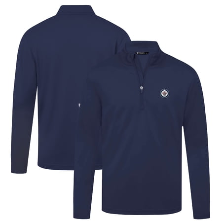 Men s Levelwear Navy Winnipeg Jets Heron Insignia Core Quarter-Zip Jacket