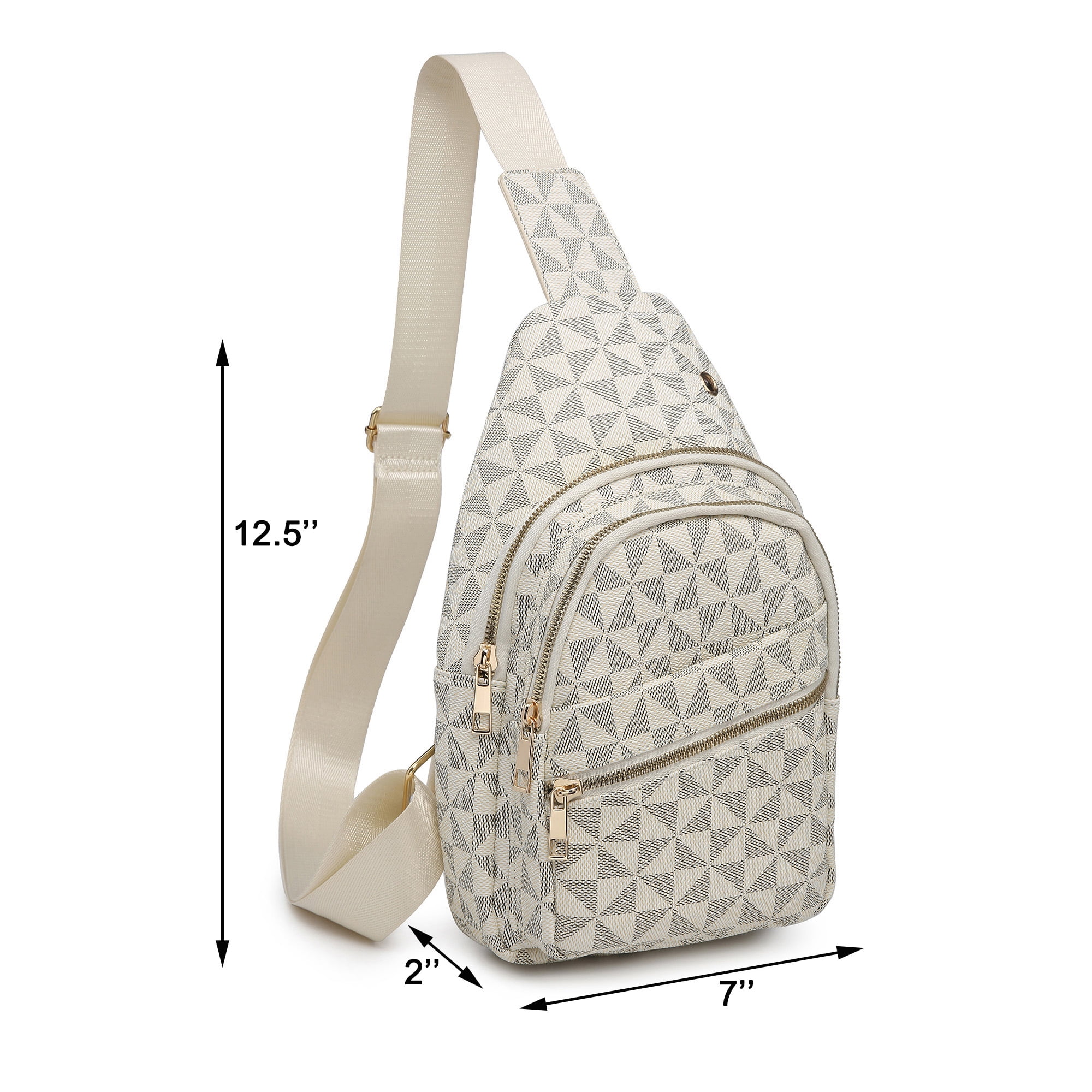 【Anyone more】Dicka Pocket Multi-Shoulder Bag Backpack XB Leather Sling Backpack Bag for Women Men Travel Hiking