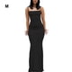 thumbnail image 5 of Sonducket Vestido de verano sin mangas con hombros descubiertos para mujer, vestidos adelgazantes de estilo informal para niñas que viajan, ropa Vestidos METRO, 5 of 6
