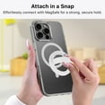 thumbnail image 5 of MyBat Pro Magnetic Silicone Ring Grip Phone Holder, Loop Grip Phone Holder, Magsafe Phone Grip Skin for Phone Grip, White, 5 of 6