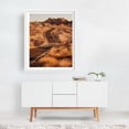 thumbnail image 2 of Long Road to Ruin - Moapa Valley Nevada Photography Desert Landscape Scenic Nature Travel Poster Wilderness Route 66 White Framed Wall Art Print 18 x 24 inches, 2 of 3