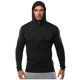 thumbnail image 1 of pstuiky camisas de manga larga para hombre, Camiseta deportiva de manga corta con cuello redondo, ajustada y de alta resistencia, de color liso para hombre Tops de hombre m, 1 of 6