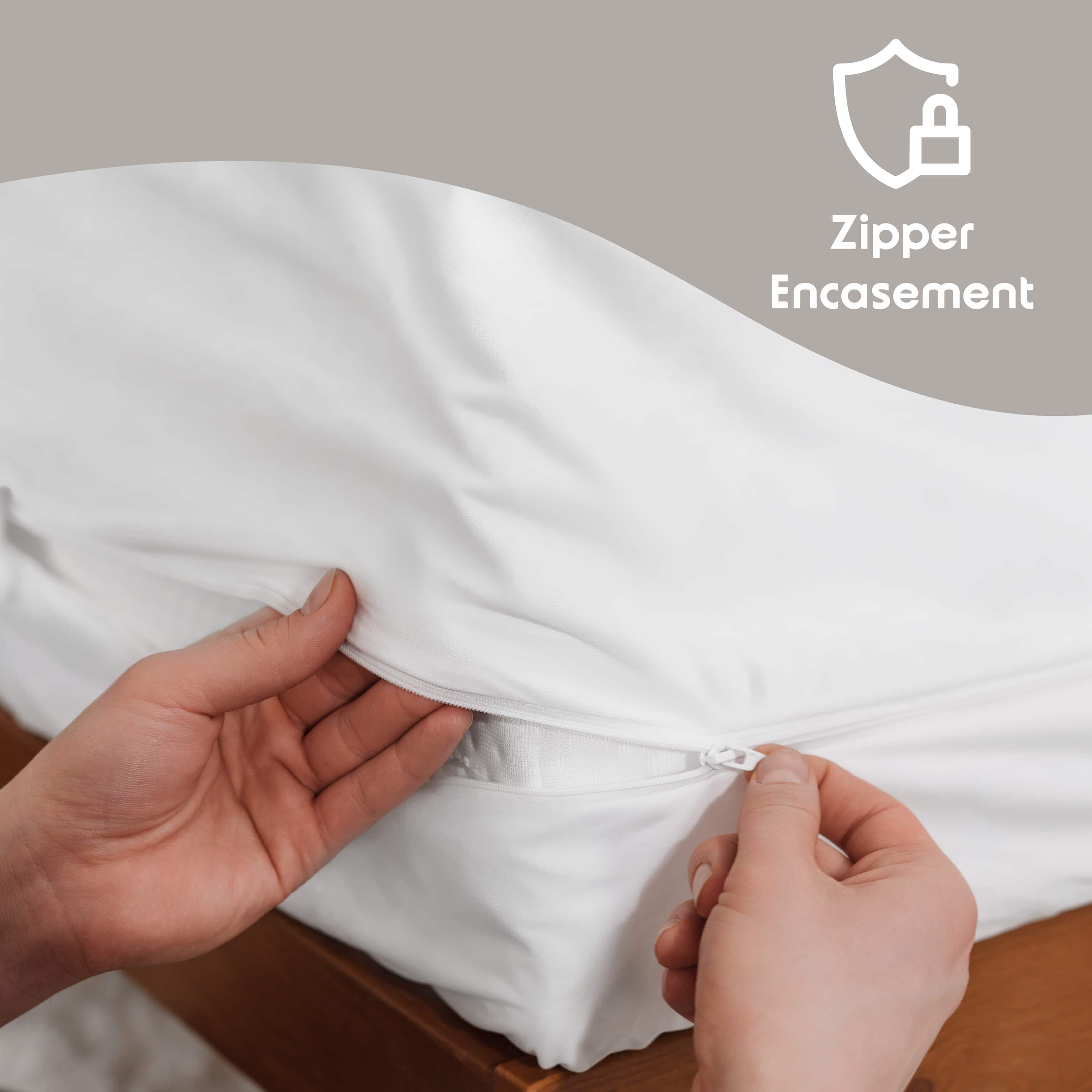 Lammaloe Twin Waterproof Mattress Protector, Premium Mattress Pad, Zippered Mattress Cover Fits Mattresses Up to 21 inches