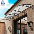 thumbnail image 5 of Costway 80" x 40" Patio Awning Canopy Outdoor Window Door Overhang Rain Snow Protection Gray, 5 of 10
