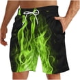 thumbnail image 1 of Pantalones Cortos Deportivos para Hombre, Pantalones Cortos de Playa con Cordón Impreso para el Día de la Independencia con Bolsillo Hechos de 95% Poliéster 5% Spandex, Pantalones Cortos Deportivos Pa, 1 of 4