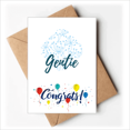 thumbnail image 1 of Blue Flower Paint Art Deco Fashion Wedding Cards Congratulations Greeting Envelopes, 1 of 3