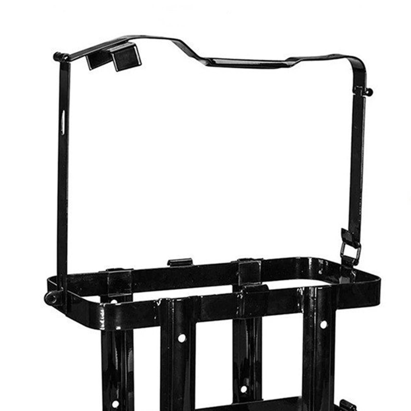Wzmzjy Jerry Gas Can Holder Fuel Tank Holder for 5 Gal Black Spare Parts Replaces Metal
