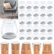 thumbnail image 1 of Laklulu 32 piezas Protector de patas de silla, Protector de patas de silla, Protectores de piso de silicona transparente para patas de silla con almohadillas de fieltro, para pisos de madera y, 1 of 5