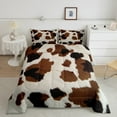 thumbnail image 2 of Erosebridal Cow Print Bedding Sets Full with Comforter, Modern Fashion Duvet Insert, Black White Reversible Bedding Full Comforter Set, Breathable Room Decorative, 3 Pieces, 2 of 8