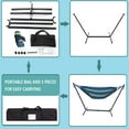 thumbnail image 4 of Double Hammock with Steel Frame Double Adjustable Hammock Bed, 4 of 5