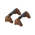 thumbnail image 5 of DimyFew 2 Pieces Wood Push up Bars Bracket Parallettes Bar for Fitness Floor Workout Coffee S, 5 of 9