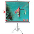 thumbnail image 1 of Antra 119" 1:1 Tripod compact projection screen 84X84", 1 of 2