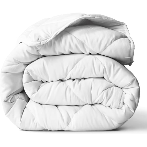 Twin Twin XL Down Alternative Duvet Insert All Season Cooling Lightweight Reversible Quilted Blanket White