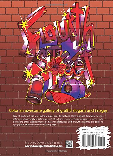 Download Dover Coloring Books Graffiti Art Coloring Book Paperback