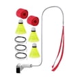 thumbnail image 3 of Quzzie 3 Pieces Solo Badminton Practice Indoor Training Aid Self Learning Device Shuttlecock Portable Elastic Rope Metal Construction Suitable for Family Fitness Beginner Home Use style D, 3 of 8