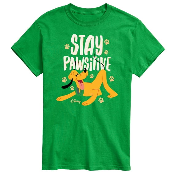 Disney Classics - Cats & Dogs - Stay Pawsitive - Men's Short Sleeve Graphic T-Shirt