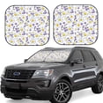 thumbnail image 1 of Balery Daisies Flowers Parasol para parabrisas de coche de 2 piezas | Parasol plegable para parabrisas delantero de coche para la mayoría de sedanes-Medium, 1 of 4