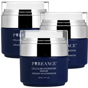 Organic Hyaluronic Acid Serum for Face, Hydrating Hyaluronic Acid Serum for Menopausal Women, Hydrating Serum for Face by PUREANCE, 3 Bottles