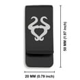 thumbnail image 2 of Stainless Steel Taurus Zodiac Sign (Bull) Classic Slim Money Clip Credit Card Holder, 2 of 2