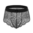 thumbnail image 1 of Ropa interior sexy con sujetador de encaje y lazo para hombres europeos y americanos, combinación de boxers de tentación, pijama pseudo-Niang, 1 of 3