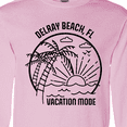 thumbnail image 4 of Inktastic Summer Vacation Mode Delray Beach Florida Long Sleeve T-Shirt, 4 of 5