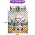 thumbnail image 5 of Welcome Spring Fairy West Highland White Terrier in Flower Meadow Quilt Bedding Set Westie Westy Dog Lover 1 Blanket Bed Cover 2 Pillowcases - 13002, 5 of 5