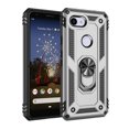thumbnail image 1 of [PST] Google Pixel 3a Kickstand Rotating Ring Case, Heavy Duty Drop Protection Hybrid Shock Absorption Rugged Hard Phone Case Cover with Ring Stand Fits Magnetic Car Mount, 1 of 4