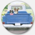 thumbnail image 1 of Designart 'Jour de Jeu pour Chiens' Art Mural en Métal Style Ferme, 1 of 3