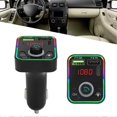 thumbnail image 4 of compatible Bluetooth Car Charger FM Transmitter with Colorful Ambient Lamp, Multipurpose Car MP3 Player_Perfect Gift, 4 of 5