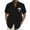 Black, variant on Hawaiian Shirt for Men Short Sleeve Palm Tree Print Beach Holiday Button Down Lapel Shirt Purple L
