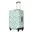 thumbnail image 2 of Wukai Daisy Floral A Elastic Luggage Cover: Personalized Protection for Your Suitcase - Fits 19~29-inch, Washable & Durable Travel Companion-Medium, 2 of 8