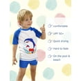 thumbnail image 2 of weVSwe Boys Rashguard and Swim Trunks Set -UPF 50+ Long Sleeve Swimwear 2-10 T, 2 of 5