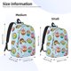thumbnail image 2 of Disketp Cute Cartoon Owls 3 Mochila de Lona Estampada, Mochila Escolar de Viaje Ligera para Estudiantes y Portátil-Medium, 2 of 5