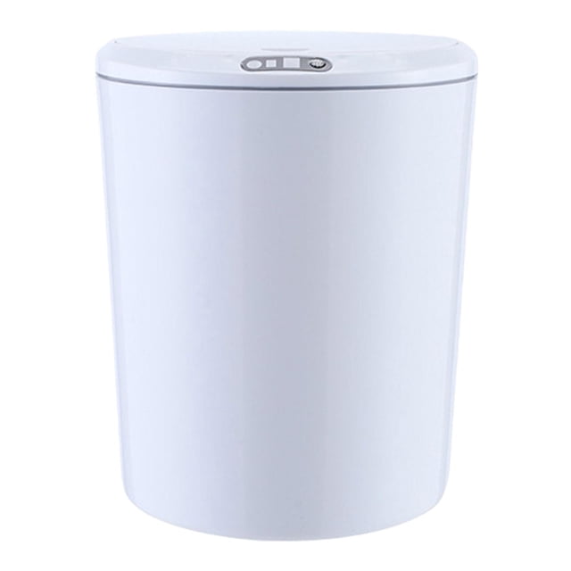 Papelera inteligente Papelera Papelera de tocador Papelera de un galón con tapa blanco no impermeable 5L