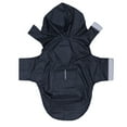thumbnail image 1 of OULII Dog Raincoat Cape Paste Button Adjustable Black Polyester 1Set, 1 of 6