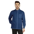 thumbnail image 1 of Bestman Solid Button Down Shirt For Men Long Sleeve With Patch Pocket Formal Business Wear, 1 of 7