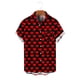 thumbnail image 4 of Ceisia Men Casual Fashion Turndown Collar Stripe Printing Gift Short Sleeve Button Shirt, 4 of 6