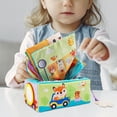thumbnail image 1 of Tejido arrugado Montessori Pañuelos de tracción ocupados Papel arrugado educativo Bufandas de seda sensoriales Juguetes Caja de pañuelos para niños A Hugo juego sensorial, 1 of 10