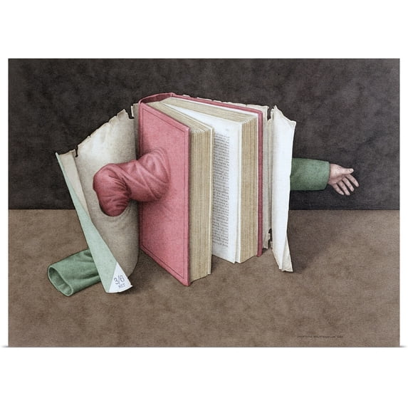 Great BIG Canvas | Rolled Jonathan Wolstenholme Poster Print entitled You Cannot Judge a Book... 2004