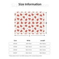 thumbnail image 5 of Yiaed Hand Drawn Strawberry Print Blanket Throw Blanket Soft Cozy Flannel Blanket for Home Bed Sofa Couch Chair-60"x50", 5 of 6