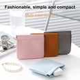 thumbnail image 2 of 5PC Faux Leather Makeup Bag Set for Women, Mini Travel Cosmetic Pouch with Self-Closing Squeeze Top, Waterproof Portable Toiletry Bag Organizer, 2 of 4